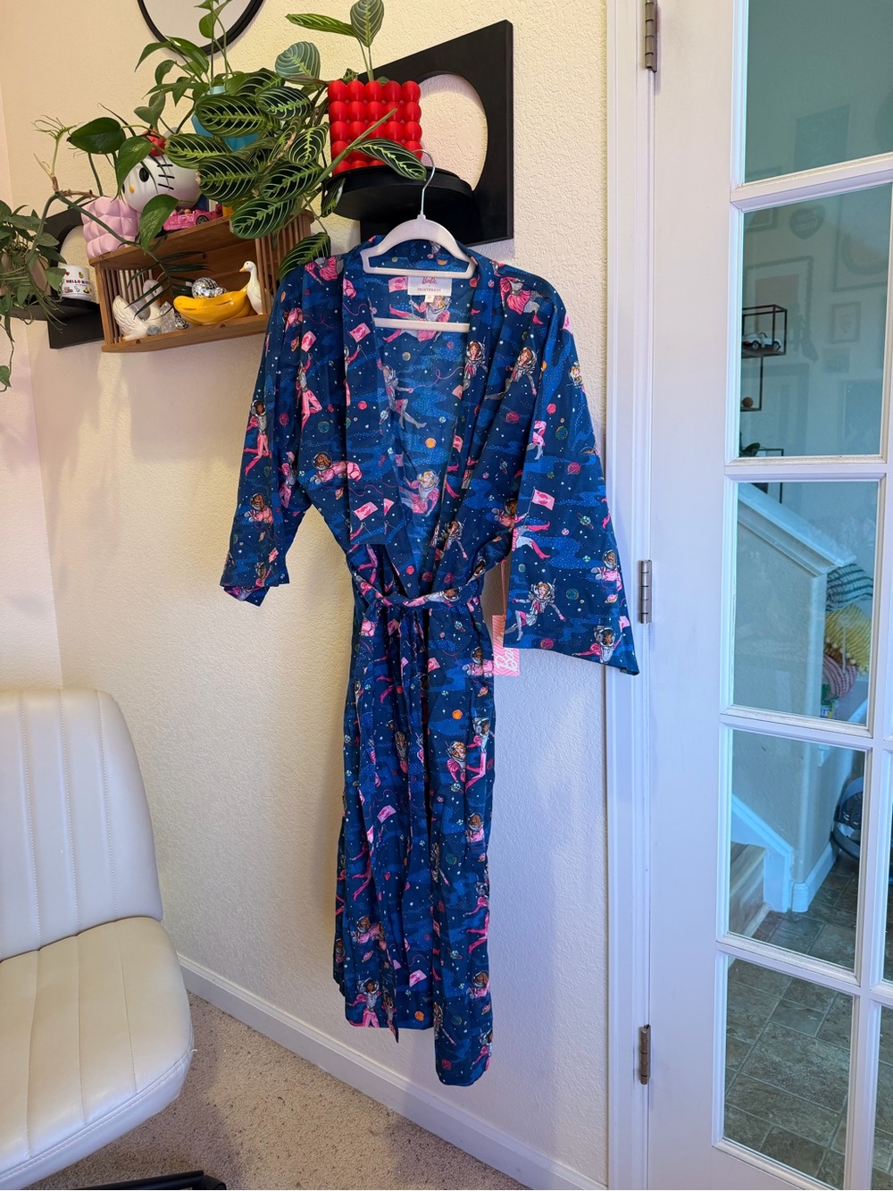 Printfresh - Astronaut Barbie Printed Robe, S/M